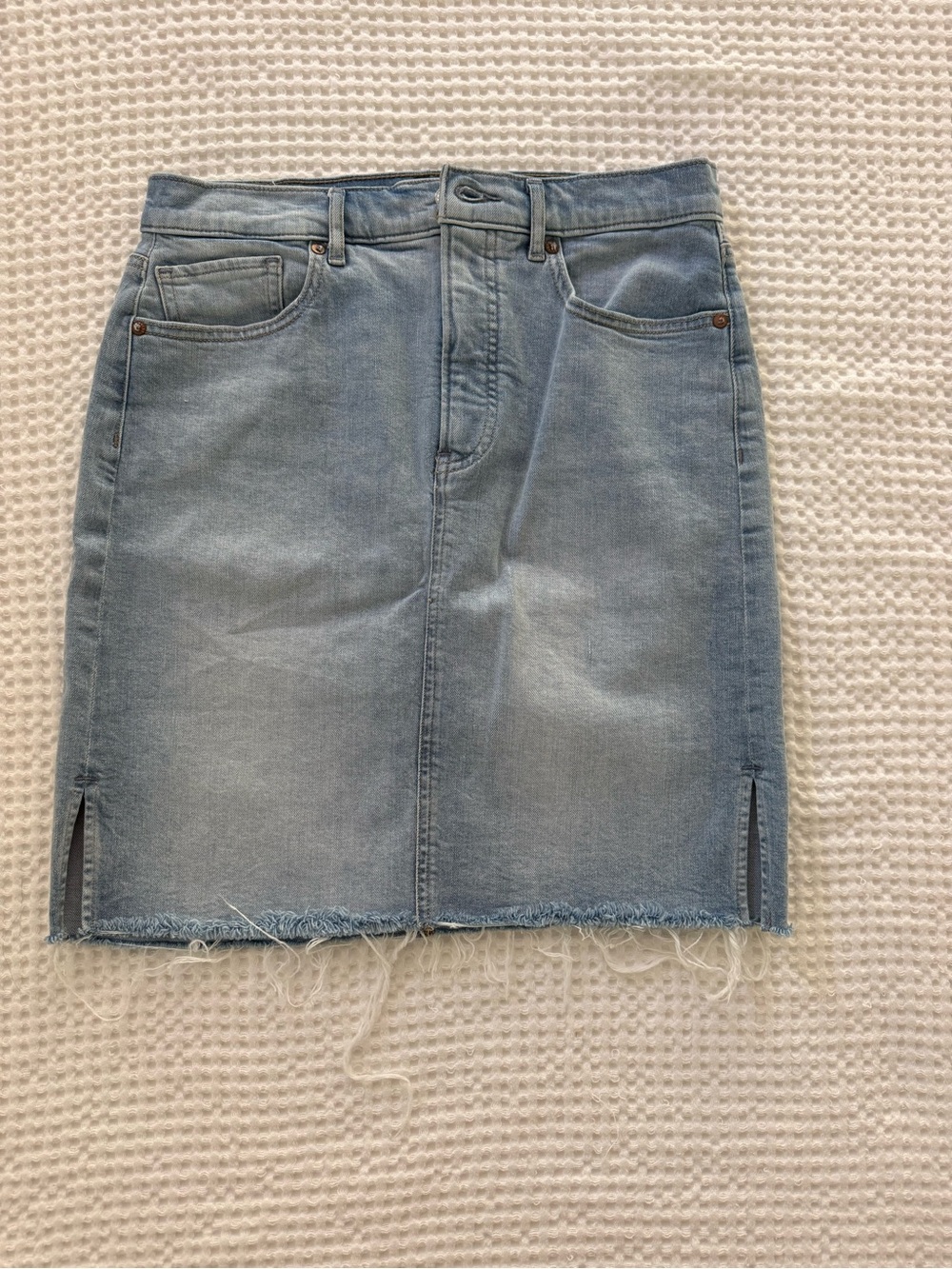 Express midi denim skirt